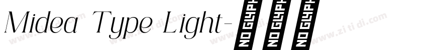 Midea Type Light字体转换